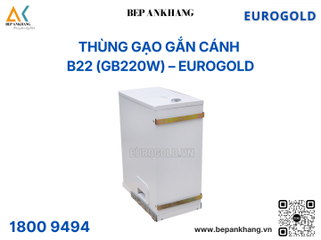 Thùng gạo gắn cánh B22 (GB220W) – Eurogold - Nhựa - Inox 